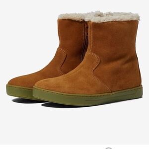 NWT Birkenstock Lille Boot Kids Size 12 EU 30 Regular Suede Side Zip Boots Brown